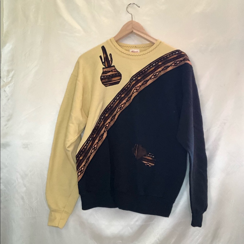 Vintage desert pattern pullover sweater